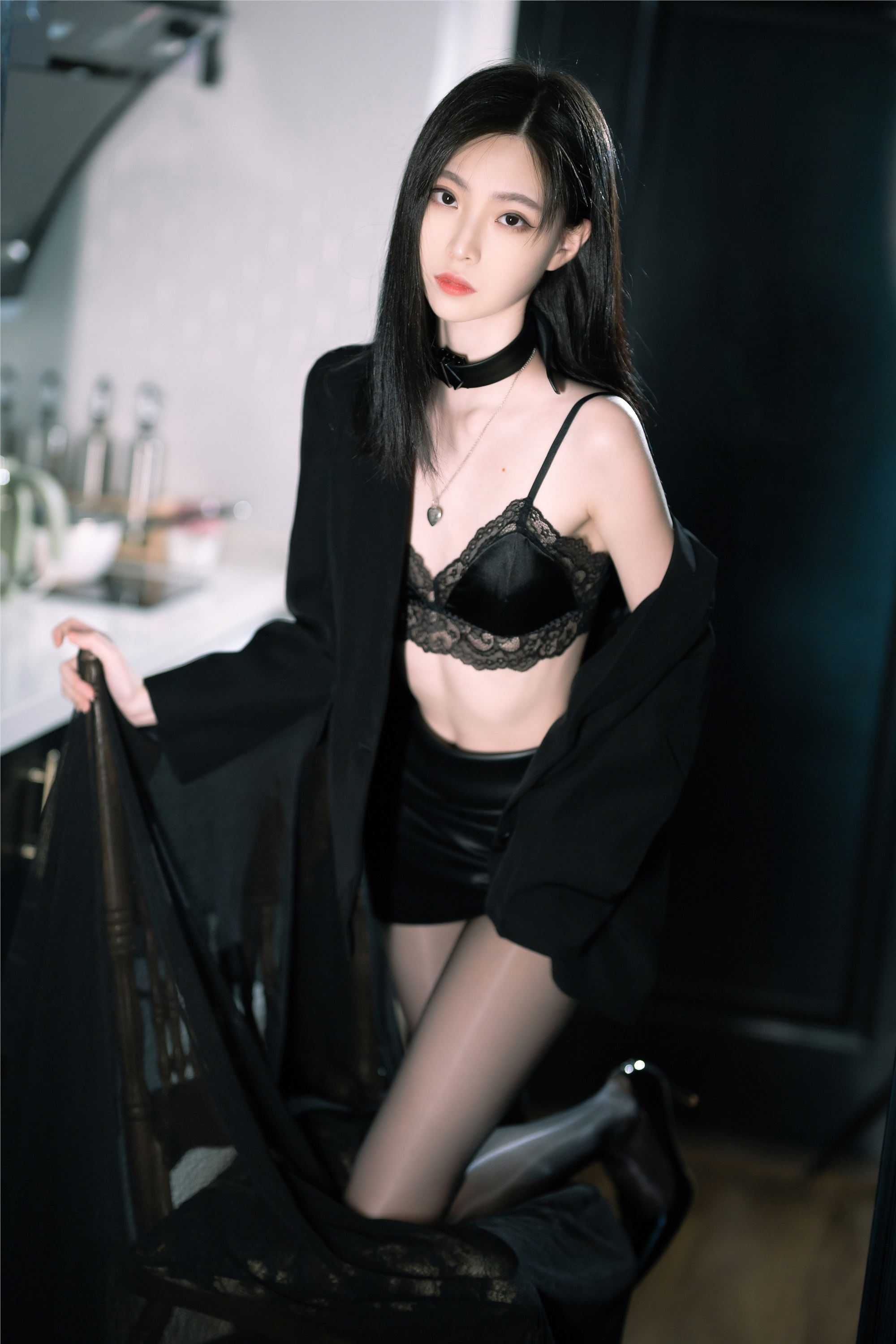 许岚LAN – NO.018 黑丝西装